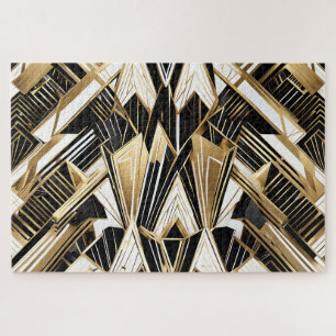 quebra-cabeça abstrato de vidro estirado