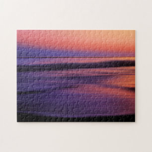 Quebra-cabeça Abstrato do Oceano Sunset da Costa Oeste
