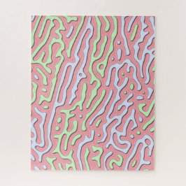 Quebra-cabeça Abstrato do Pastel Kawaii - Design do Gráfico Colo