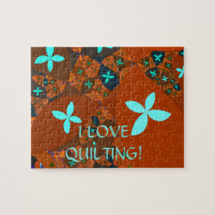 Quebra-cabeça Abstrato Fractal de Quilt Louco