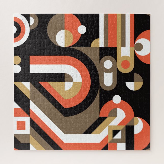 Quebra-cabeça Abstrato geométrico: Design de Trabalho de arte fu (Vertical)