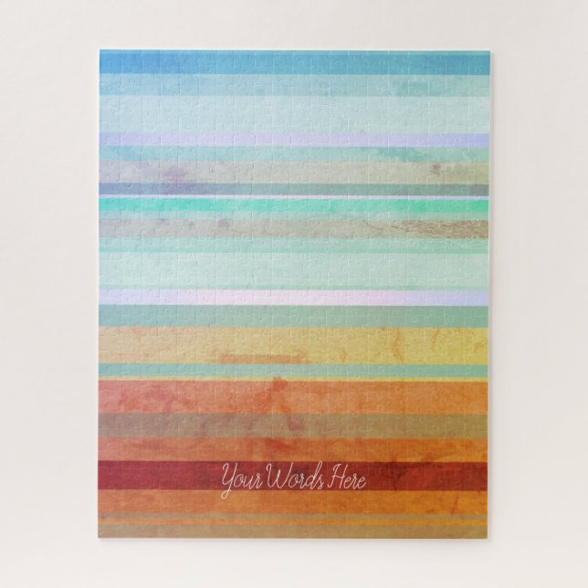 Quebra-cabeça Abstrato Landscape Stripes e suas palavras (Vertical)