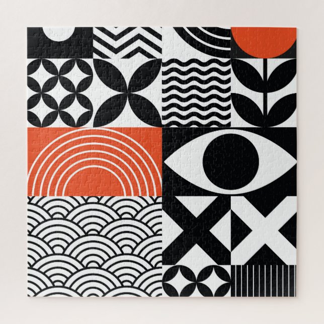 Quebra-cabeça Abstrato moderno: Canvas de Design artística. (Vertical)