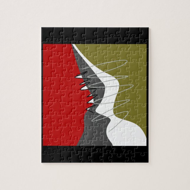 Quebra-cabeça Abstrato, Moderno, criativo, Travesseiro decorativ (Vertical)