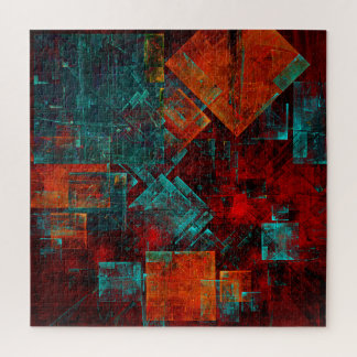 Quebra-cabeça Abstrato Moderno Padrão Artístico Legal Colorido