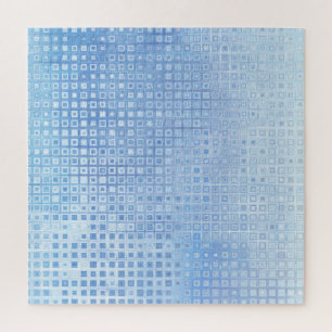 Quebra-cabeça Abstrato Mosaico Azul: Fundo brilhante