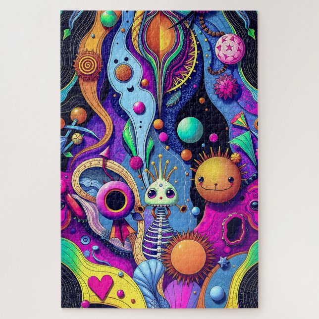 Quebra-cabeça Abstrato psíquica - Arte de Dreamscape Whimsical (Vertical)