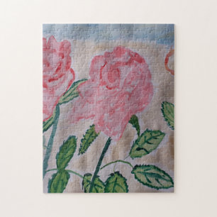 Quebra-cabeça Abstrato Rosa de Verão