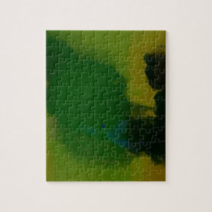 Quebra-cabeça Abstrato verde-creativo