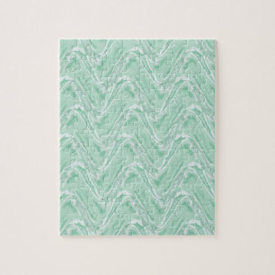 Quebra-cabeça Abstrato Verde de algodão doce
