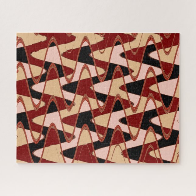 Quebra-cabeça Abstrato vermelho 4 do celeiro, 2015 (foto) (Horizontal)