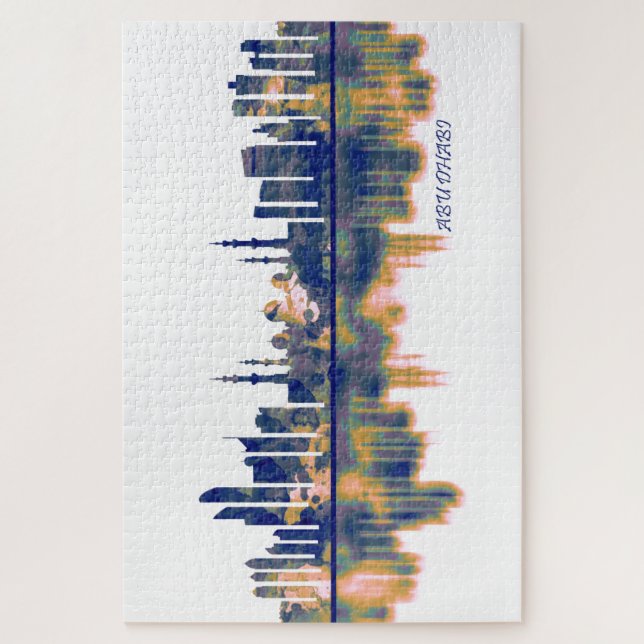 Quebra-cabeça Abu Dhabi Skyline (Vertical)