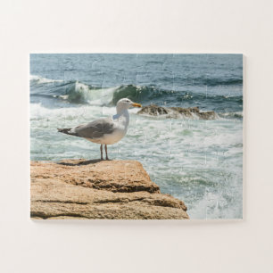 Quebra-cabeça Acadia Maine Ocean Seagull Oversized