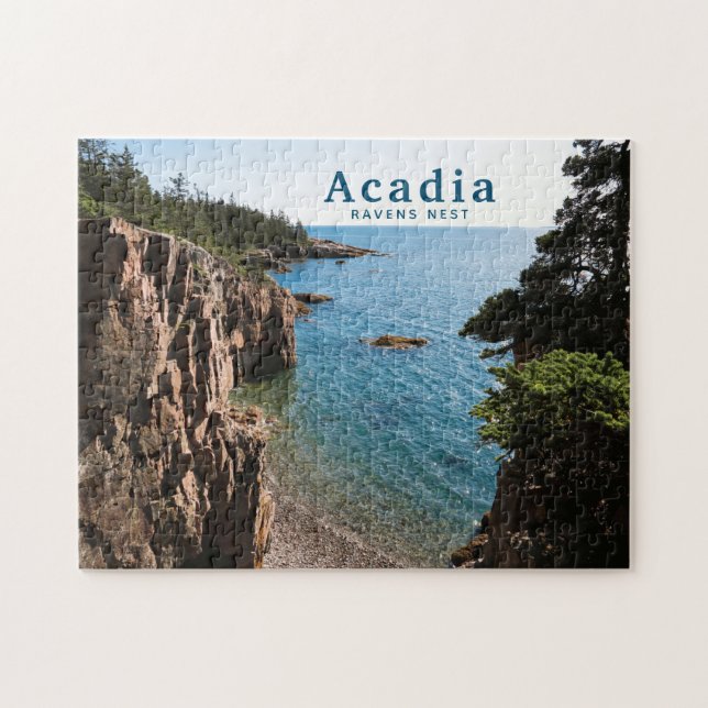 Quebra-cabeça Acadia National Park Foto Personalizada Ravens Nes (Horizontal)
