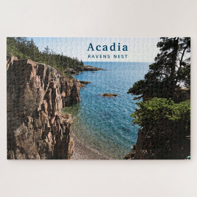 Quebra-cabeça Acadia National Park Foto Personalizada Ravens Nes (Horizontal)