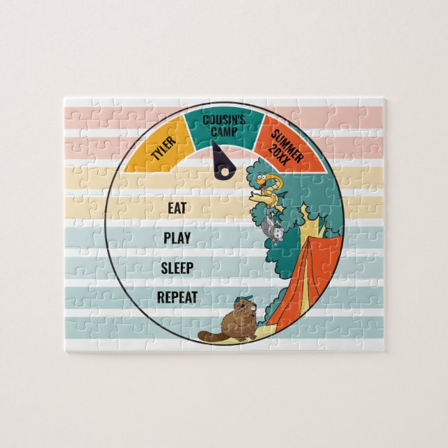 Quebra-cabeça Acampamento de Verão da Cobra de Salva do Kid (Horizontal)