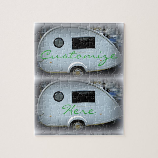 Quebra-cabeça Acampamento feliz da caravana aciganada da lágrima (Vertical)