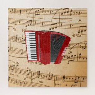 Quebra-cabeça Accordion Music, design popular