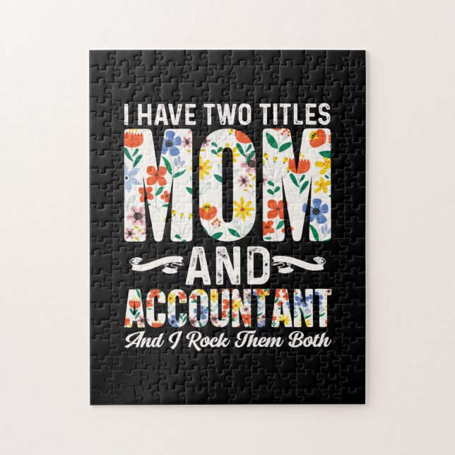 Quebra-cabeça Accountant Gift | Mom And Accountant (Vertical)