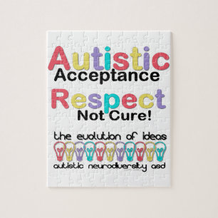 Quebra-cabeça Aceitação Autista Respeito Não Cura
