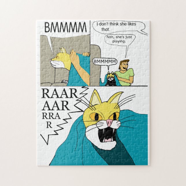 Quebra-cabeça Acho que ela não gosta disso (Vertical)