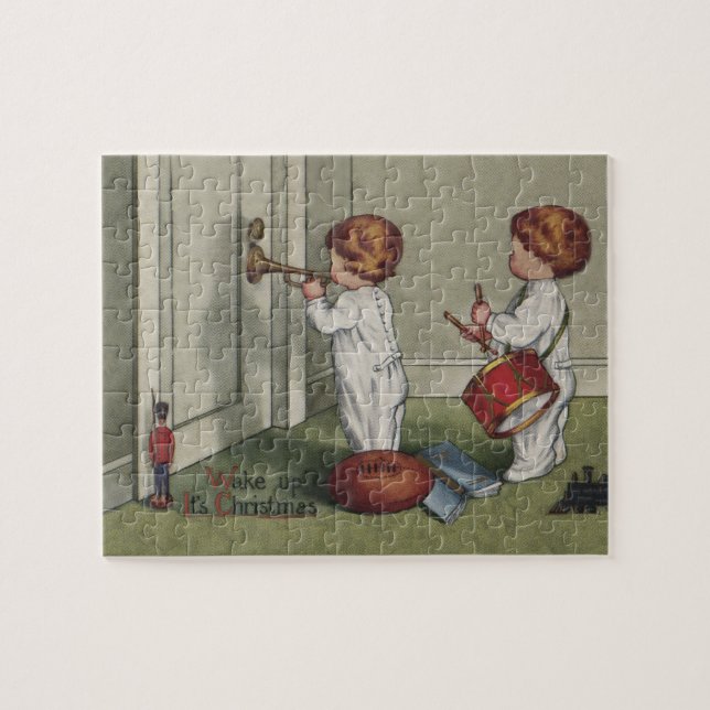 Quebra-cabeça Acordar Sua linda ilustração infantil de Natal (Horizontal)