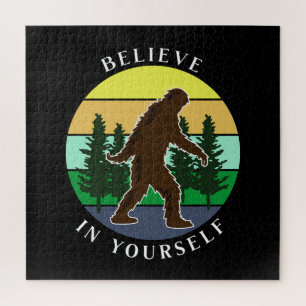 Quebra-cabeça Acredite em Si Mesmo Vintage Sunset Bigfoot