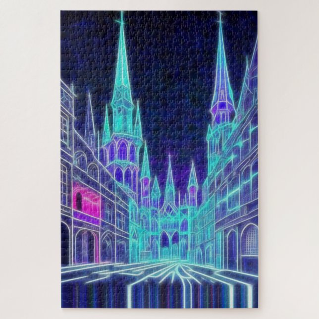 Quebra-cabeça Acrópole em curvas (Vertical)