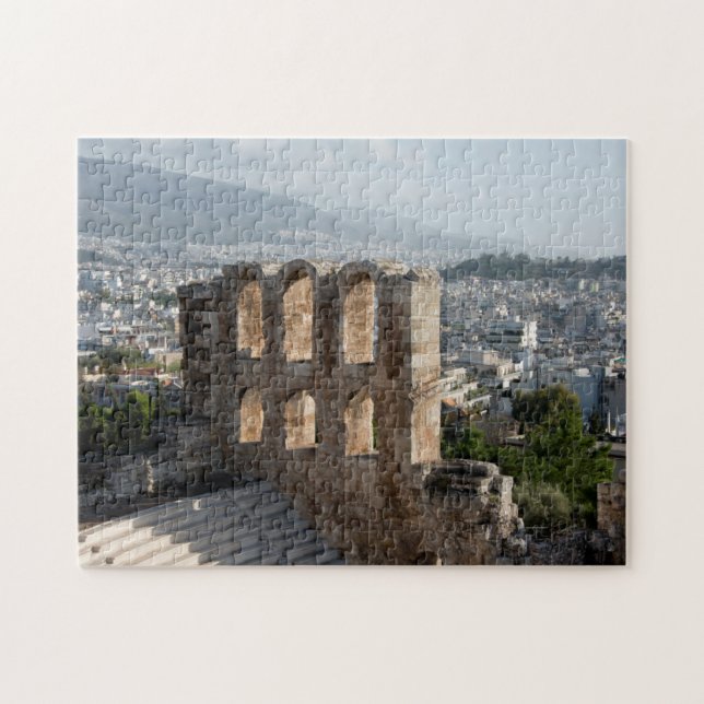 Quebra-cabeça Acropolis Ruínas antigas com vista para Atenas (Horizontal)
