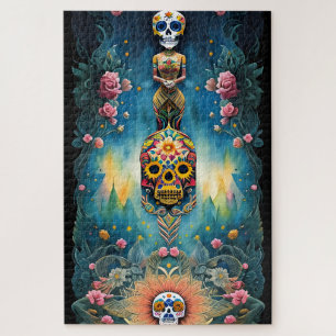 Quebra-cabeça Açúcar - Dia Mexicano dos Mortos: