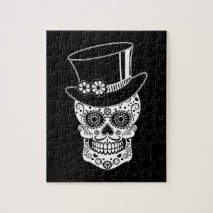 Quebra-cabeça Açúcar Skull-01 do cavalheiro