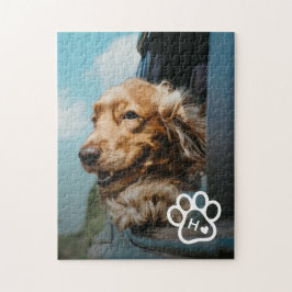 Quebra-cabeça Add Your Own Photo Dog Pets Monogram jigsaw puzzle