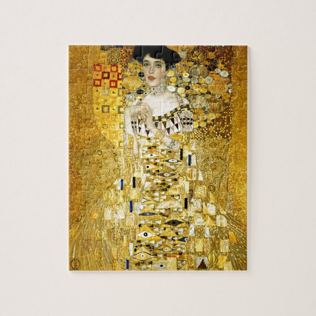 Quebra-cabeça Adele Bloch-Bauer I por Gustav Klimt Art Nouveau (Vertical)