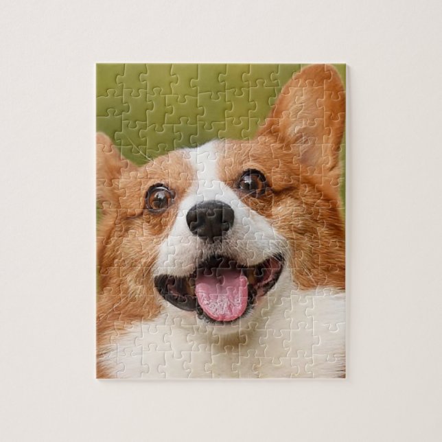 Quebra-cabeça Adicionar Foto de Cão Personalizada Personalizada (Vertical)