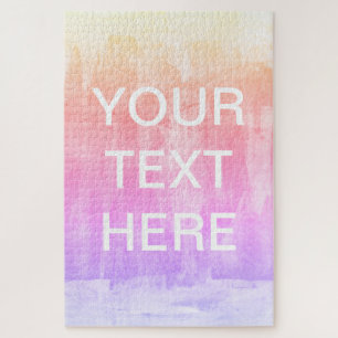 Quebra-cabeça Adicionar Modelo de Texto Fundo de gradiente col