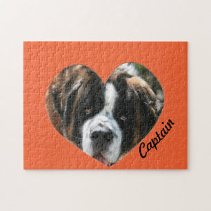 Quebra-cabeça Adicionar Quadro Memorial Foto Orange Heart