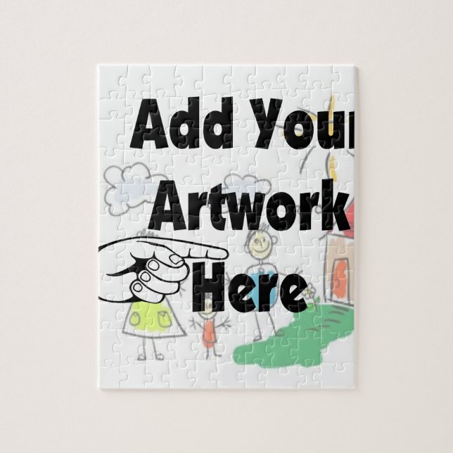 Quebra-cabeça Adicione seu próprio Trabalho de arte ou Trabalho  (Vertical)