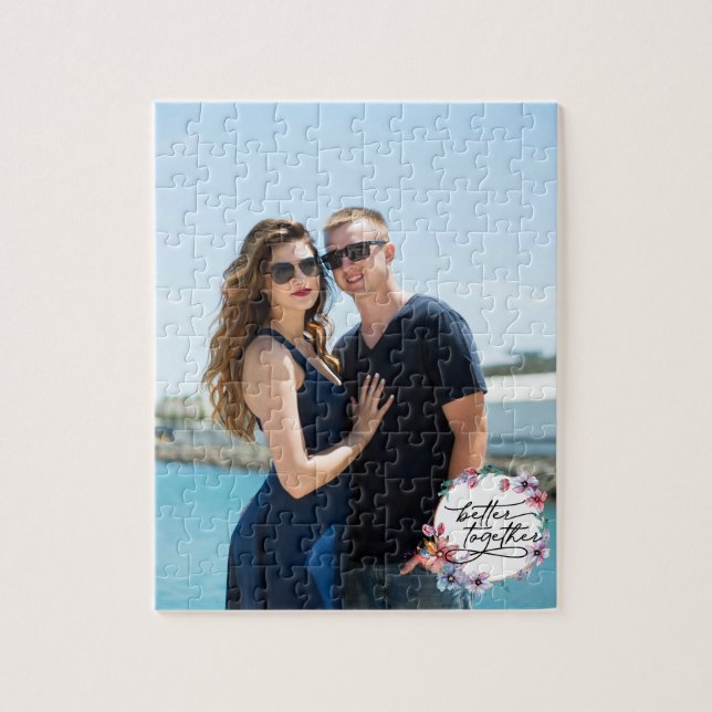 Quebra-cabeça Adicione Sua Foto - Juntos é Melhor (Vertical)