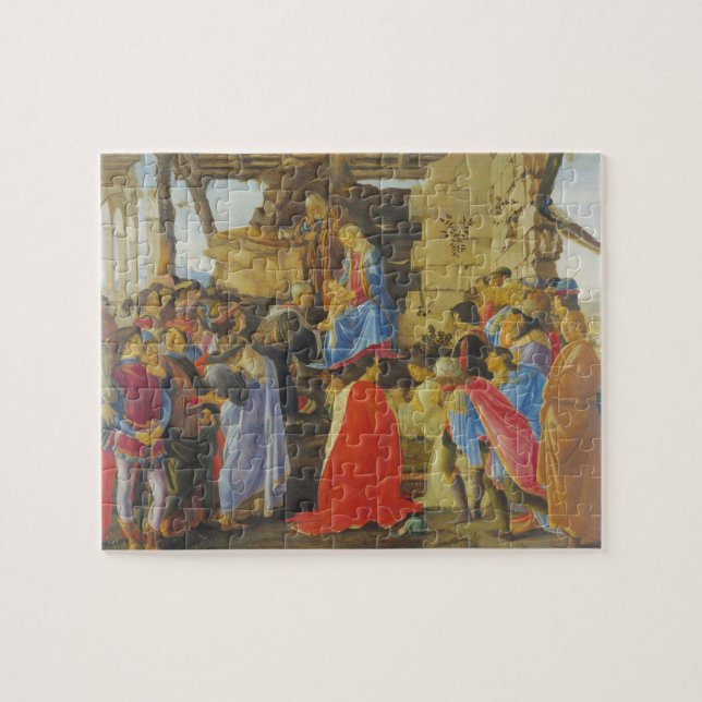Quebra-cabeça Adoração do Magi por Sandro Botticelli 1475 (Horizontal)
