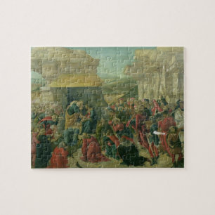 Quebra-cabeça Adoração dos Magi, c.1480 (tempera no painel) (