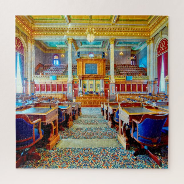 Quebra-cabeça Adoramos Des Moines Iowa. (Vertical)