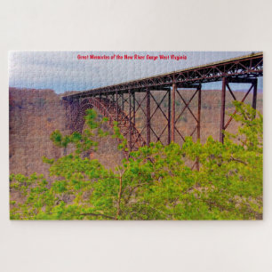 Quebra-cabeça Adoramos New River Gorge West Virginia. Quebra-cab