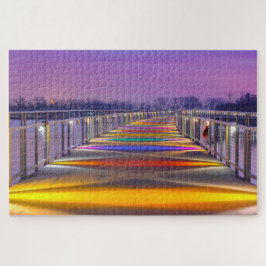 Quebra-cabeça Adoramos o Lago Cinza em Iowa.