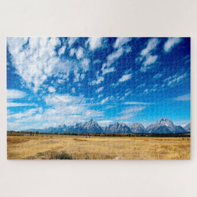 Quebra-cabeça Adoramos os Tetons Wyoming (Horizontal)