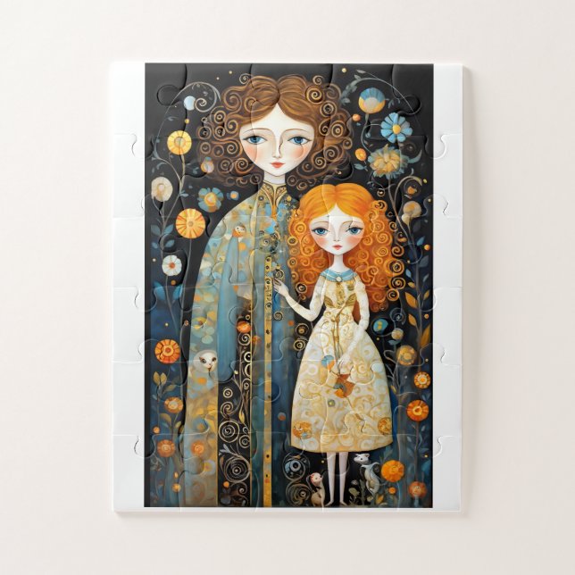 Quebra-cabeça Adoráveis personagens de conto de fadas num mundo  (Vertical)