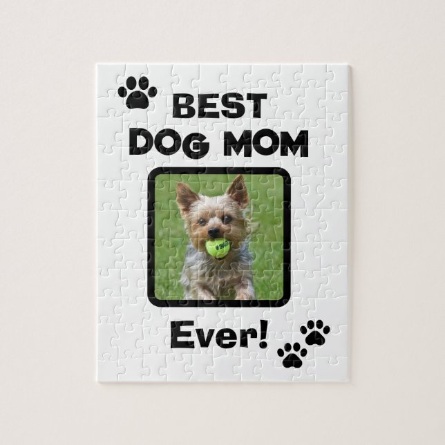 Quebra-cabeça Adorável Personalizar Melhor Mãe de Cachorro Gato  (Vertical)