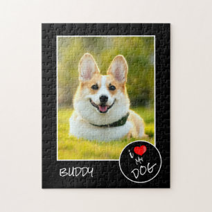 Quebra-cabeça Adoro Meu Cachorro, Foto Personalizada - Pet Lover