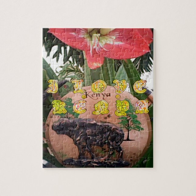 Quebra-cabeça Adoro presentes de kenya Hakuna Matata (Vertical)