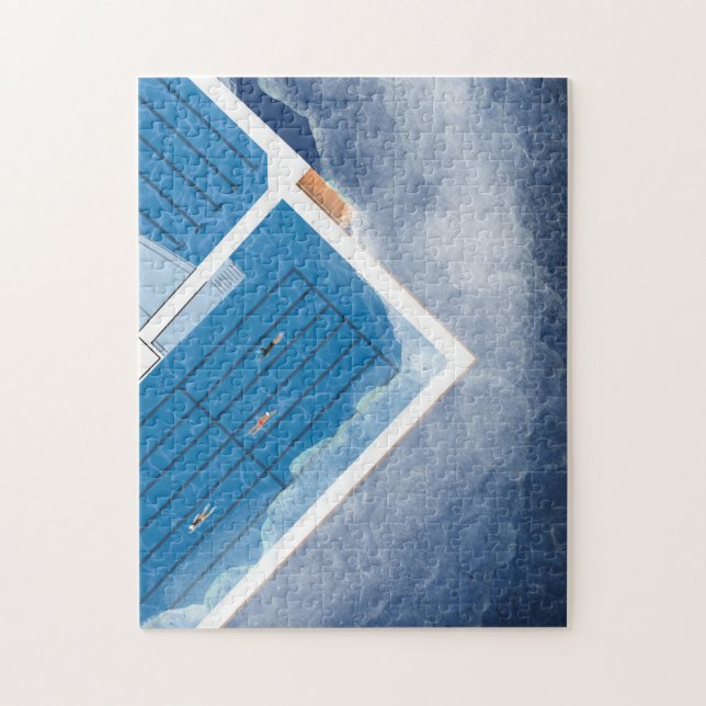 Quebra-cabeça Aerial View Bondi Icebergs Piscina Sydney Austráli (Vertical)