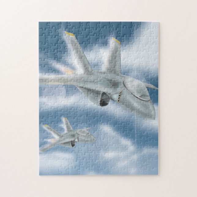 Quebra-cabeça Aeronaves a jato militares (Vertical)